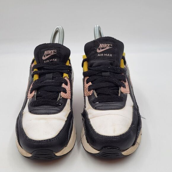 Nike Air Max 90 Leather GS Black Light Arctic Pink Sneakers CD6867 007 Size 3Y - Picture 2 of 10